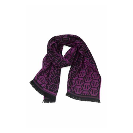 Philipp Plein - Halsdukar - Lila - Herr - Storlek: One Size, Herr, Storlek: ONE SIZE
