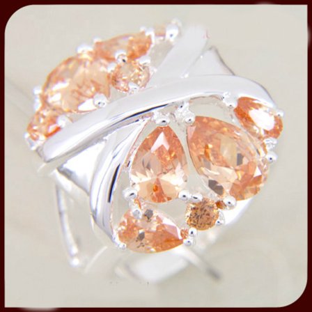 Silver RING Morganit ÄDELSTEN