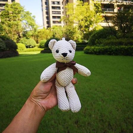 Baby Bear Pehmolelut 15cm Pehmolelut Söpö Laukku Avainriipus Lapsille Nuket Tytölle Syntymäpäivälahjat Häät Juhla Dekor