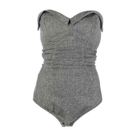 Maison Margiela Body Grå, Dame Bodystockings