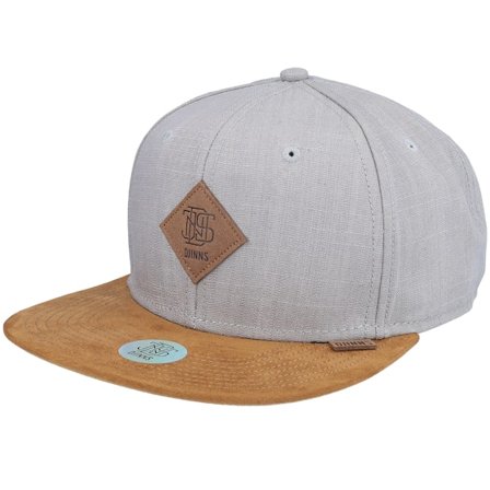 Djinns - Grau snapback Cap - 6 Panel Cap Linen 2015 Grey/Suede Snapback @ Hatstore