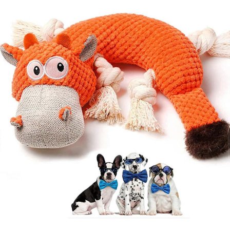 Hundelegetøj til små og mellemstore hunde, Plys hundelegetøj med pivelyd til kedsomhed, Holdbart sejt reb legetøj til hvalpe, Udstoppede hundelegetøj 