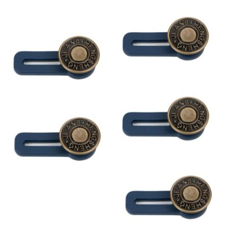 5 stk. Livvidder til jeans, nederdele og bukser Blå Blå