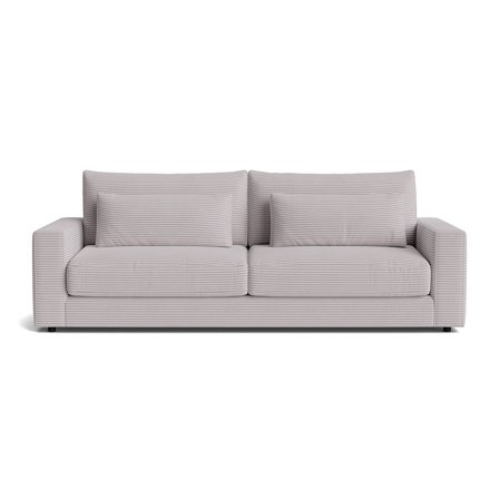 Sevilla 3 personers sofa - Lincoln Lysegrå - 238x108x85 - Sofa, 3 personers sofa