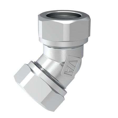 Vatette FG039050020 Vinkelkobling 15mm x 45° Krom, Installasjon