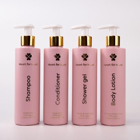 Heart For Heart Schampo, Balsam, Duschkräm & Body Lotion