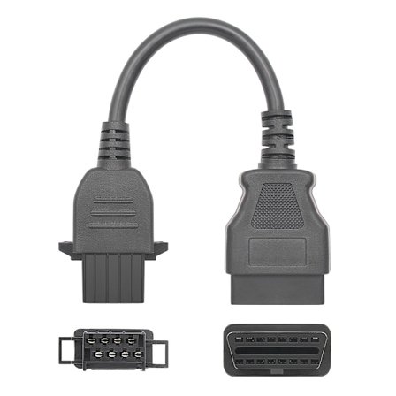 ODB2 Adapteri- Volvo 8 Pin Naaras OBDII 16 Pin Naaraaseen