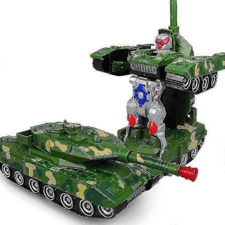 Elektrisk Universal Transformer Tank Transformer Bil Musik Lys Transformer Militær Elektriske Legetøj