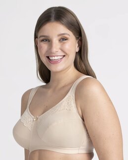 Kaarituettomat Minimizer-liivit Cotton Now beige-F100-Miss Mary