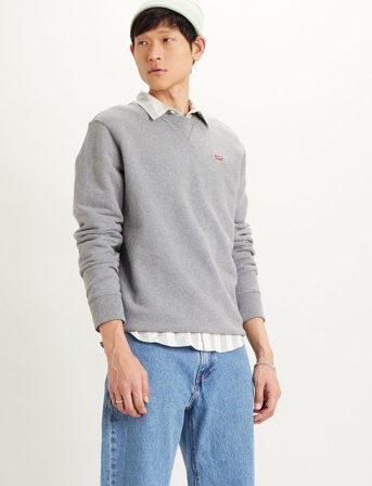 Levi's The Original Hm Crew Mid Tone - Grey - L