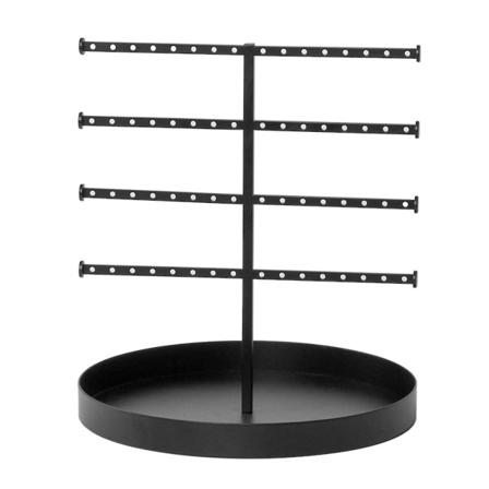 Fjerning av smykker ørepynt henger display rack arrangør hjem holder metallstativ raskt Black