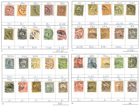 Ungarn - Samling i 1 udvalgshæfte - Stemplet