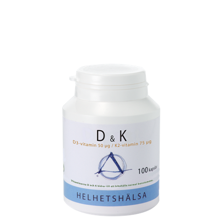 Helhetshälsa D & K vitamin 100 kapsler
