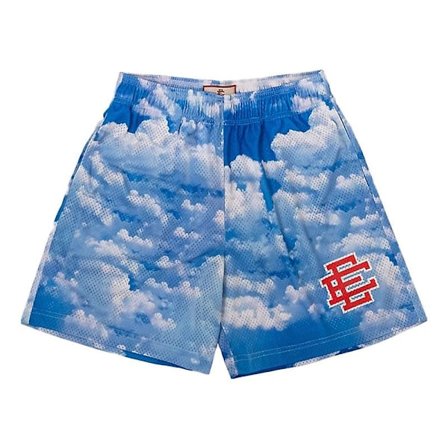 Eric Emanuel Camo Tryckta Shorts Herr Dam Mesh Shorts Gym Sport Träning Basketboll Sommar Snabb-