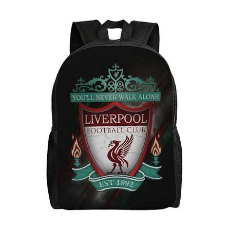 JD16 Liverpool Rygsæk Teenager Skoletaske Lærred Notesbog Rygsæk Taske Unisex