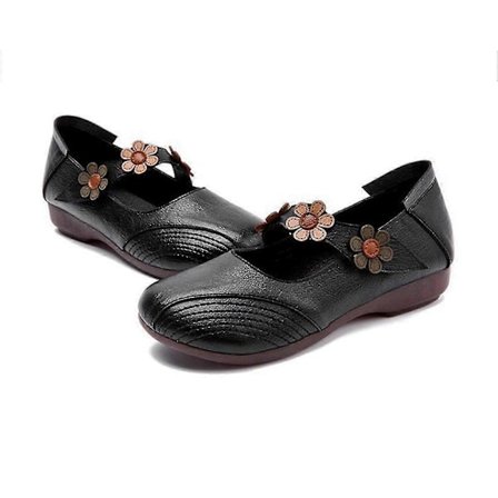 Kevyet nahkakengät vanhuksille, liukumattomat pehmeästä nahasta valmistetut kengät, sopivat retkeilyyn, sisäkävelyyn LGL