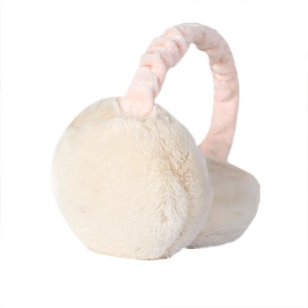 Unisex vinterhörselkåpor, köldtåliga och varma plyschhörselkåpor för kvinnor och män, infällbara och hopfällbara, lätta att bära, vita