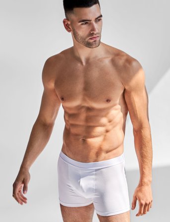 Bread & Boxers 3-Pack Boxer Brief - White - XXL