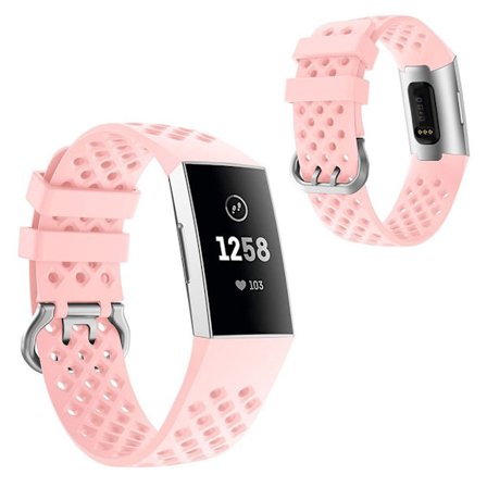 Silicone watch band for Fitbit Charge 4 / 3 - Pink