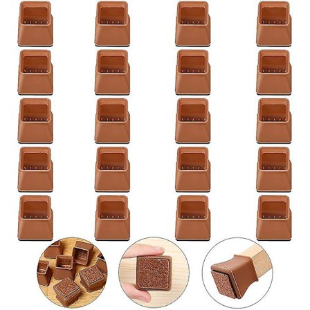 Stolsbenskydd, Möbelskydd i Silikon, 24-pack