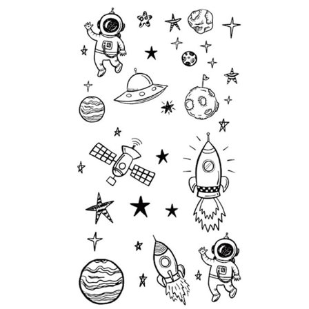 Liten Fräsch Vattentät Tatuering Patch Semi Permanent Och Vattentät Hållbar K1V4