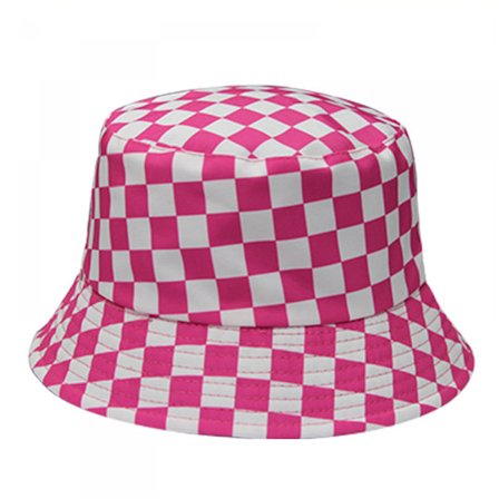 Dam Bucket Hat Fashion Checkerboard Bucket Hat Packable T