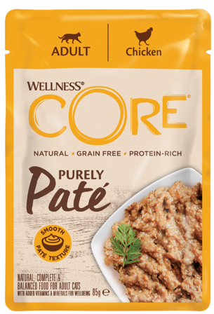 CORE Petfood - Kattepostei, kylling 85 g - Katt - Kattefôr & kattemat - Våtfôr og våtmat - ZOO.no