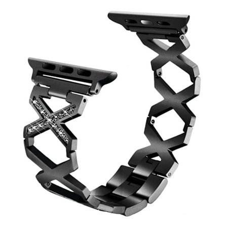 Apple Watch Series 4 40mm X-Formet rustfrit stål Urrem - Sort
