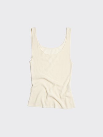 Holzweiler Merino Rib Singlet - Ecru - Women's - M