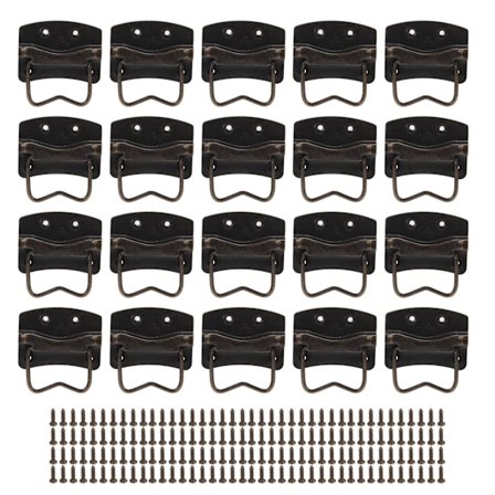 20 sett med håndtak i tre til esker, retro maskinvare, antikke kamfertre eske skuff håndtak trekker bagasjedekorasjon