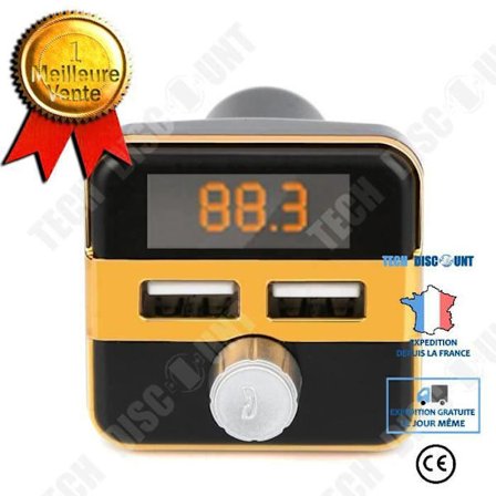 TD Bil FM-sändare-Bluetooth Trådlös LCD MP3 TF Adapter Radio USB Kit Billaddare