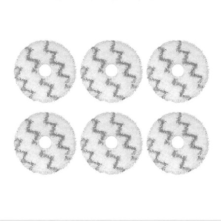 6 stk. Moppeklud Erstatning for Eva SDJ06RM Støvsuger Reservedele Tilbehør Fotofarve