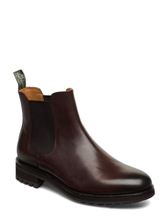 Bryson Leather Chelsea Boot Chelsea-saappaat Bootsit Brown Polo Ralph Lauren