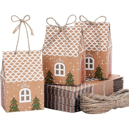 50 kpl Suuria Joulukuusen Lahjapakkauksia, Joululahjapakkauksia Pöytälahjapakkauksia, Juhlallisia Lahjapakkauslaatikoita{bt)