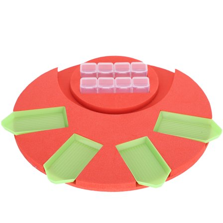 Diamantmålning bricka med spetsig borrplatta arrangör förvaring för vuxna barn rittillbehör