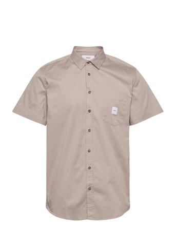 Square Pocket Ss Shirt Beige Makia