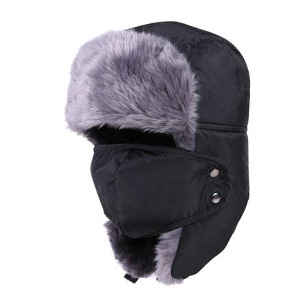 Unisex herre- og dameluer, russisk lue, trapperbomber, varme øreklaffer, vinterlue til ski, C