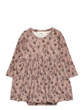 Nbfgaya Ls Body Dress Au Lil Brown Lil'Atelier