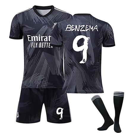 Real Madrid CF 22-23 Modeller med samme merke Jersey BENZEMA Nr 9 Fotballdraktsett 24