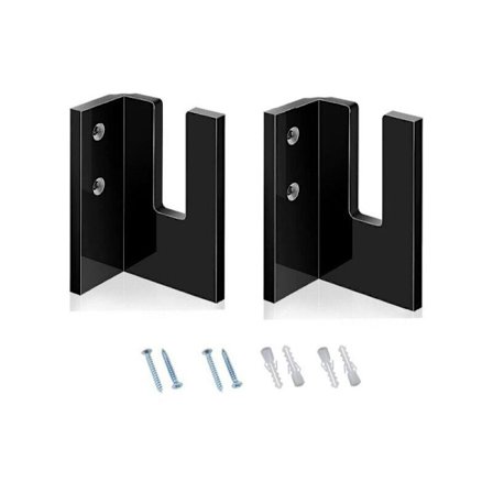 (Musta) Autotallin suksien säilytysteline - 2 akryylistä suksenäyttötelinettä - Urheilun harrastajien must-have, sisätilojen suksivarasto, sopii 