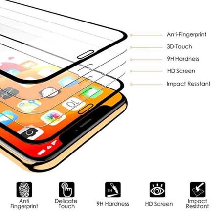 Iphone 11 Skärmskydd 2.5d 2-pack Ram 9h Hd-clear Screen-fit Svart