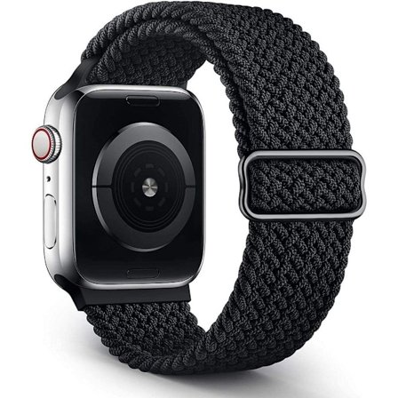 Flätat Solo Loop-armband kompatibelt med Apple Watch-rem 38 mm, 40