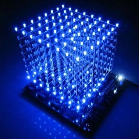 3D LED-kubkit DIY-lödprojekt 8x8x8 elektronisk svit