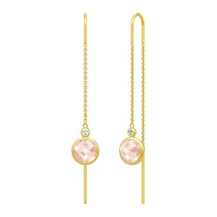 Julie Sandlau Cari Chain Earrings Pink, Dame Øreringe, Størrelse: ONE Size