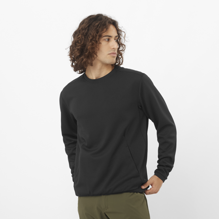Salomon - Střední vrstva Oblečení Motomesh Crewneck M - Deep Black