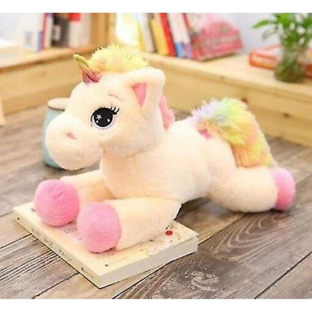 Rosa 60 cm plysch enhörning gosedjur gosedjur (60 cm)