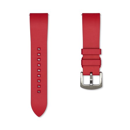 Robust klockarmband av gummi - Röd | Armband Från Yedi
