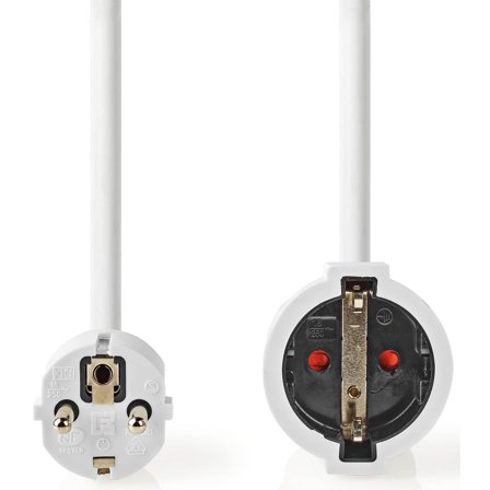 Nedis - Förlängningskabel 10m Hvit