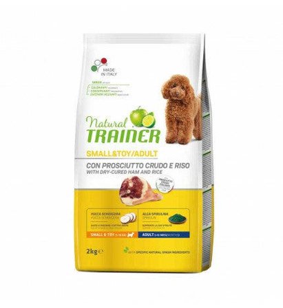 Natural Trainer Crocchette Prosciutto Crudo e Riso Cane Adult