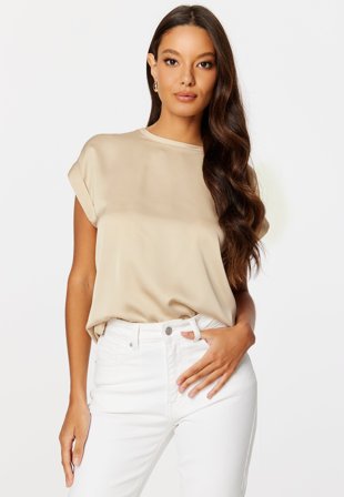VILA-Viellette S/S Satin Top-34